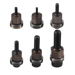 6pcs Hand Rivet Nut Kit Manual Riveter Tools Replacement Tip Mandrel Heads For Nuts M3 for M4 M5 M6 M8 M10 Without Steel Nut