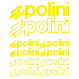 1SET Polini Style Multi-color Waterproof Vinyl Sticker Set Decals for Motorcycle Scooter Car Engine Decor