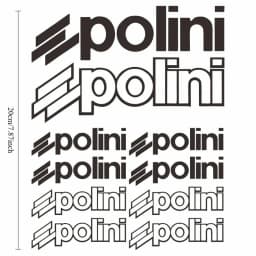1SET Polini Style Multi-color Waterproof Vinyl Sticker Set Decals for Motorcycle Scooter Car Engine Decor