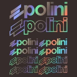 1SET Polini Style Multi-color Waterproof Vinyl Sticker Set Decals for Motorcycle Scooter Car Engine Decor