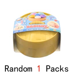 New Realistic Giant Dumpling Squeeze Toy with Bamboo Steamer Soft TPR Dough Ball Decompression Fidget Toy Funny Creative Gift