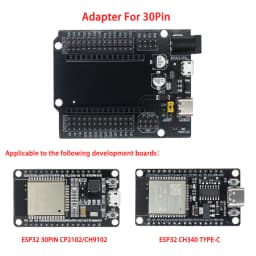 ESP32-WROOM-32U DevKitC WiFi Bluetooth IoT Development Board with 2.4G Antenna & Arduino+ Compatible for Wireless Programming