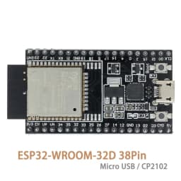 ESP32-WROOM-32U DevKitC WiFi Bluetooth IoT Development Board with 2.4G Antenna & Arduino+ Compatible for Wireless Programming
