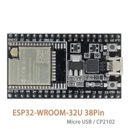 ESP32-WROOM-32U DevKitC WiFi Bluetooth IoT Development Board with 2.4G Antenna & Arduino+ Compatible for Wireless Programming