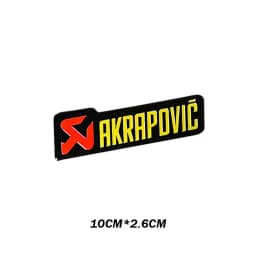 For Akrapovic Exhaust Sticker Motorcycle Logo Emblme Metal Stickers Decals Waterproof