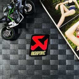For Akrapovic Exhaust Sticker Motorcycle Logo Emblme Metal Stickers Decals Waterproof