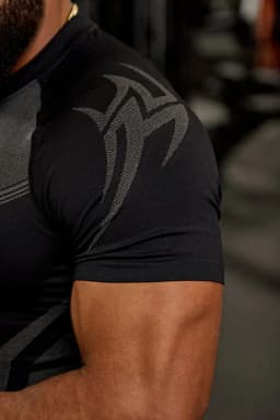 Men's Compression Short Sleeve T-Shirt Tribal Print Workout Tops Breathable Quick Dry Athletic Base Layer for Gym Training Bodyb