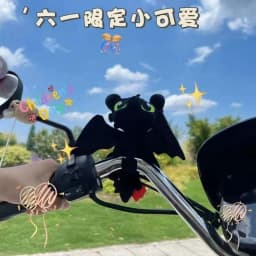 Toothless Doll Bicycle Decoration Cute Cartoon Bike Ornament Kawaii Toy Motorcycle Handlebar Body Decor Cycling Accessory Gift