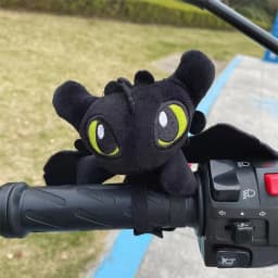Toothless Doll Bicycle Decoration Cute Cartoon Bike Ornament Kawaii Toy Motorcycle Handlebar Body Decor Cycling Accessory Gift