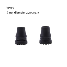2Pcs Rubber Cane Tips Heavy Duty Walking Cane Tips Anti-Slip Replacement for Canes Walking Sticks Hiking Sticks Seniors Crutches
