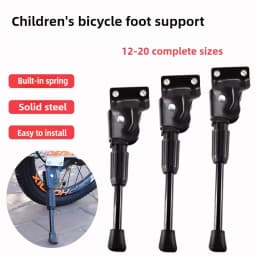 Bicycle Side Support Kids Bike Kickstand Parking Stand Foot Brace Children 12/14/16/18/20 Inch Foot Riding Accessories