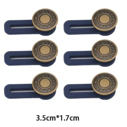 6PCS Jeans and Pants Button Waist Adjustment for DIY Pants Jeans Free Sewing Waist Extenders Buttons for Women and Men NK004