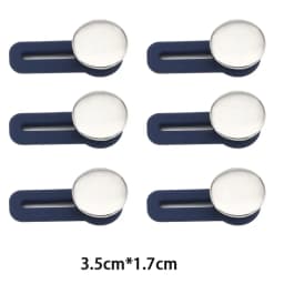 6PCS Jeans and Pants Button Waist Adjustment for DIY Pants Jeans Free Sewing Waist Extenders Buttons for Women and Men NK004