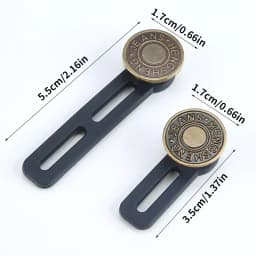 6PCS Jeans and Pants Button Waist Adjustment for DIY Pants Jeans Free Sewing Waist Extenders Buttons for Women and Men NK004