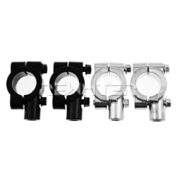 2PCS Black Silver Motorcycle Handlebar Mirror Mount Clamp Rear View Mirror Holder Bracket 22mm 10mm 8mm 10mm 25mm For Harley