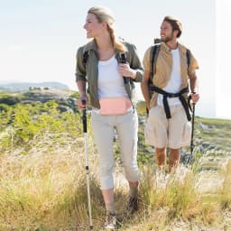 Buylor Women Waist Packs Fashion Belt Bags Double Pouch Designer Bum Hip Bag Shoulder Chest Pack Waterproof Phone Crossbody Bag