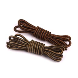 1 Pair 4mm Two-color Striped Round Color Polyester Shoelaces For Work Shoes Martin Boots Leather Boots Shoe Laces 100/120/150CM