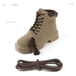 1 Pair 4mm Two-color Striped Round Color Polyester Shoelaces For Work Shoes Martin Boots Leather Boots Shoe Laces 100/120/150CM