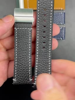 Soft Genuine Leather Smart Watch Band 18 20 22 24mm Women Men Cowhide Strap Brown Black Quick Release Watchband Bracelet