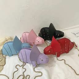 Triceratops Mini Crossbody Bag for Women Purses and Handbags Fashion Shoulder Chain Bag Clutch Chic Girl's Designer Bags 2023