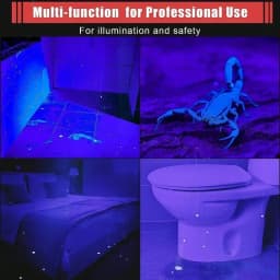 395nm UV Flashlight Ultraviolet Light,Pet Dog Cat Urine Detector Scorpion Finder,Portable UV Lamp w/ Pen Clip Use AAA Batteries