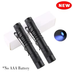 395nm UV Flashlight Ultraviolet Light,Pet Dog Cat Urine Detector Scorpion Finder,Portable UV Lamp w/ Pen Clip Use AAA Batteries