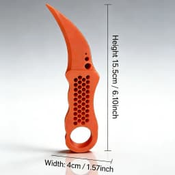 3D Printed Unboxing Tool, Anti-Slip Eco-Friendly Handle, Safe Portable Package Opener for Home Office Daily Use
