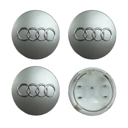 4pcs For Audi A3 A4 A5 A6 A7 A8 S4 S6 A1 A2 Q5 Suitable 60mm 61mm 68mm 69mm Automotive Wheel Hub Center Cover Replacement Badge