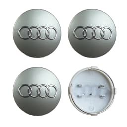 4pcs For Audi A3 A4 A5 A6 A7 A8 S4 S6 A1 A2 Q5 Suitable 60mm 61mm 68mm 69mm Automotive Wheel Hub Center Cover Replacement Badge