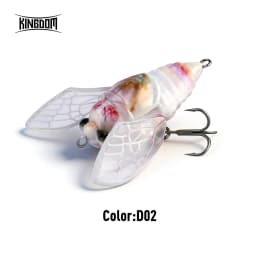 Kingdom Cicada Bionic Fishing Lure 21mm 27mm 1.6g 2.4g Floating Artificial Hard Crankbaits Bass Trout Pike Topwater Fishing