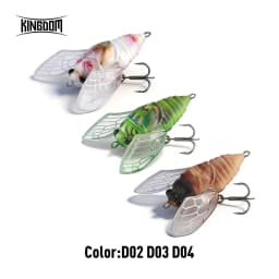 Kingdom Cicada Bionic Fishing Lure 21mm 27mm 1.6g 2.4g Floating Artificial Hard Crankbaits Bass Trout Pike Topwater Fishing