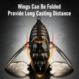 Kingdom Cicada Bionic Fishing Lure 21mm 27mm 1.6g 2.4g Floating Artificial Hard Crankbaits Bass Trout Pike Topwater Fishing