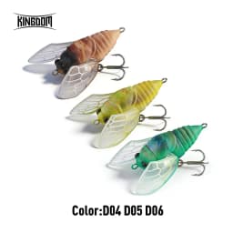 Kingdom Cicada Bionic Fishing Lure 21mm 27mm 1.6g 2.4g Floating Artificial Hard Crankbaits Bass Trout Pike Topwater Fishing
