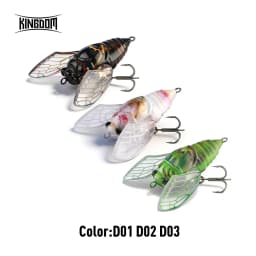 Kingdom Cicada Bionic Fishing Lure 21mm 27mm 1.6g 2.4g Floating Artificial Hard Crankbaits Bass Trout Pike Topwater Fishing