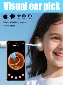 2026 New Upgrade Visual Ear Wax Cleaner Camera Safe Earwax Removal Endoscope with 5M Camera Ear Cleaning Tools Ear Care