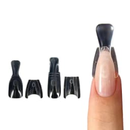 New 60/240/300 Pcs Sandwich Nail Forms 15 Size Oval Extension Dual Form No Paper Forms Needed For Easy Nail Extensions
