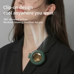 Mini Clip Fan Hanging Waist Neck Fan Girl Electric Air Cooling Fan USB Leafless Fan for Outdoor Camping Fishing Car Accessorie
