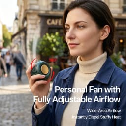 Mini Clip Fan Hanging Waist Neck Fan Girl Electric Air Cooling Fan USB Leafless Fan for Outdoor Camping Fishing Car Accessorie