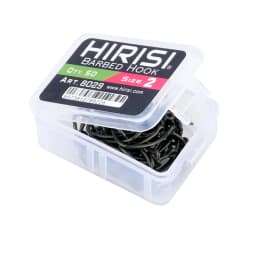 Hirisi 50/100pcs PTFE Coated Carp Fishing Hooks With Eye Micro Barbed High Carbon Steel 8029 Fishing Accessories Spliceable Box