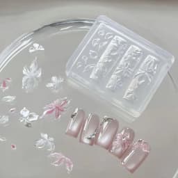 Manicure Multi Shapes Button Small Model 3D Buttons Nail Art Mold Silicone Cute Nail Charms Tool Women DIY Resin Buckle Supplies