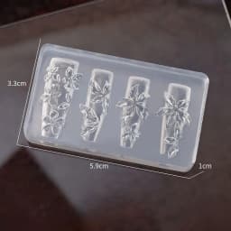 Manicure Multi Shapes Button Small Model 3D Buttons Nail Art Mold Silicone Cute Nail Charms Tool Women DIY Resin Buckle Supplies