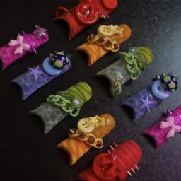 Manicure Multi Shapes Button Small Model 3D Buttons Nail Art Mold Silicone Cute Nail Charms Tool Women DIY Resin Buckle Supplies