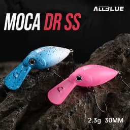 ALLBLUE MOCA DR SS Crankbait 30mm 2.3g Slow Sinking Wobbler Trout Fishing Lure Freshwater Crank Minnow Artificial Hard Bait