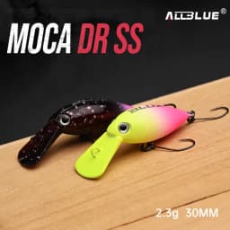 ALLBLUE MOCA DR SS Crankbait 30mm 2.3g Slow Sinking Wobbler Trout Fishing Lure Freshwater Crank Minnow Artificial Hard Bait