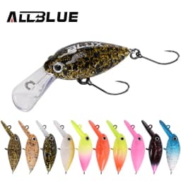 ALLBLUE MOCA DR SS Crankbait 30mm 2.3g Slow Sinking Wobbler Trout Fishing Lure Freshwater Crank Minnow Artificial Hard Bait