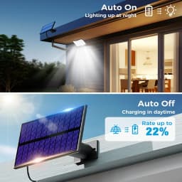 Outdoor LED Solar Light Super Bright Motion Sensor Strong Power LED Garden Wall Lamp IP65 Waterproof 3 Working Mode Porch Lights
