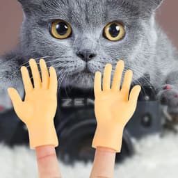 Children Noveltyfunny Mini Hand Creative Finger Fingertip Toys Teasing Cat Massage Pet Soft Silicone Small Hand Pet Supplies