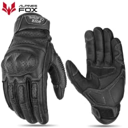 Vintage Motorcycle Gloves Genuine Leather Motorbike Road Racing Glove Retro Men Protective Gears CE Approved Touch Screen