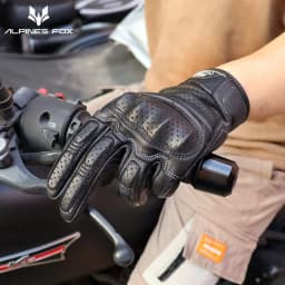 Vintage Motorcycle Gloves Genuine Leather Motorbike Road Racing Glove Retro Men Protective Gears CE Approved Touch Screen