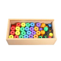Baby Toys Froebel Teaching Aids 15 Sets Wood Box Teaching Tools Early Learning Educational Preschool Training Toys for Children